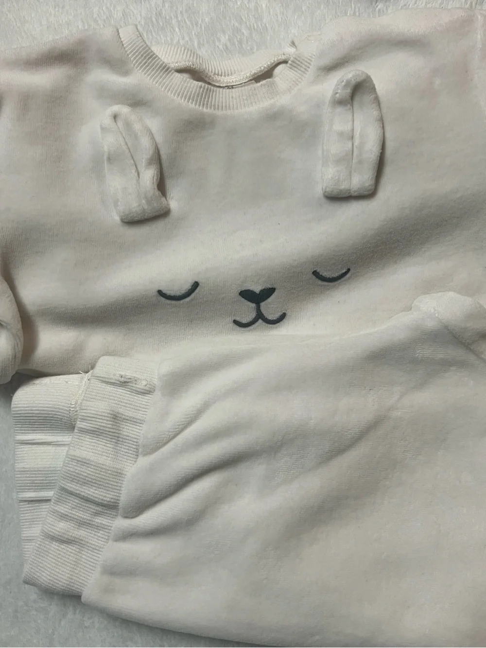 H&M Cream Cozy Bunny Sweatpants & Joggers